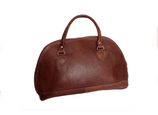 حقيبة يد نسائية جلد طبيعي|لون أسود/بني غامق